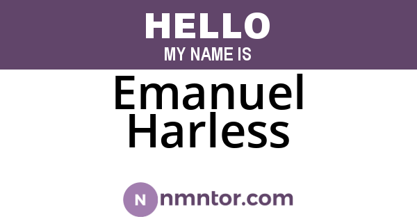 Emanuel Harless