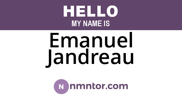 Emanuel Jandreau