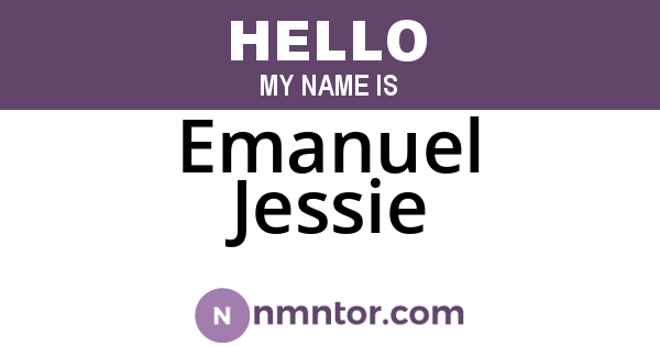 Emanuel Jessie