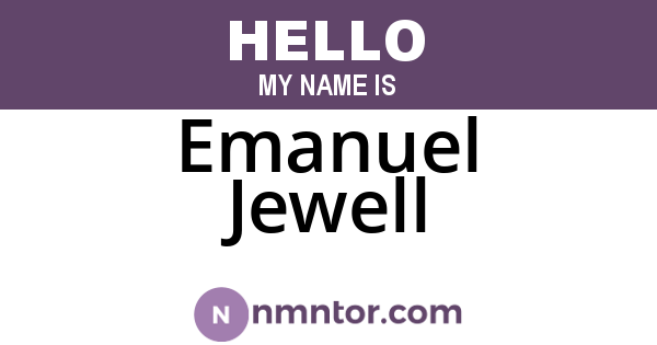 Emanuel Jewell