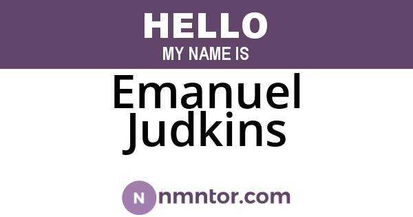 Emanuel Judkins