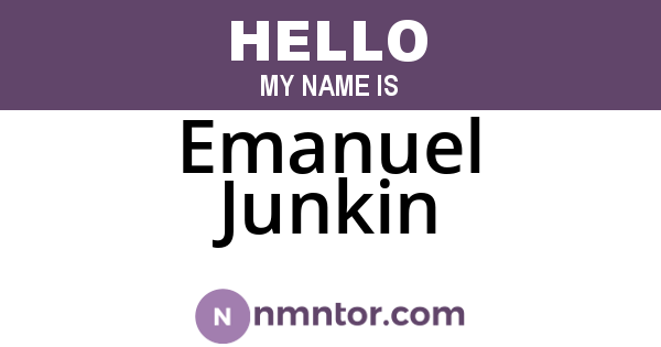 Emanuel Junkin