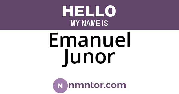 Emanuel Junor