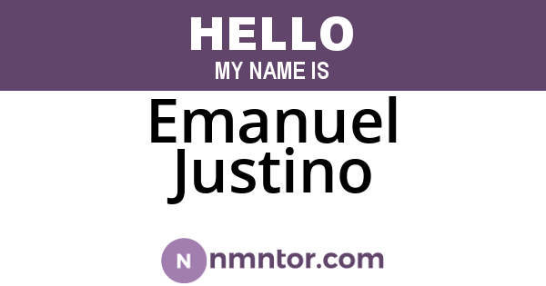 Emanuel Justino