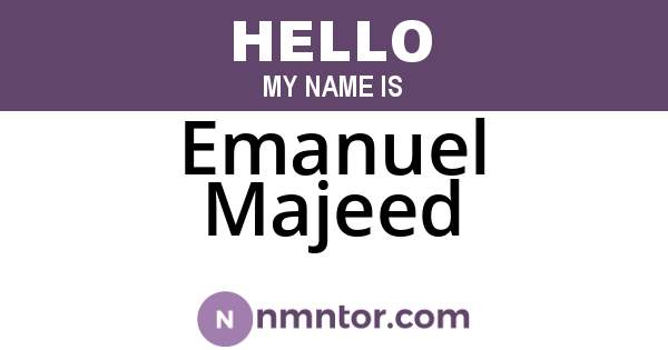 Emanuel Majeed