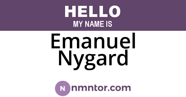 Emanuel Nygard