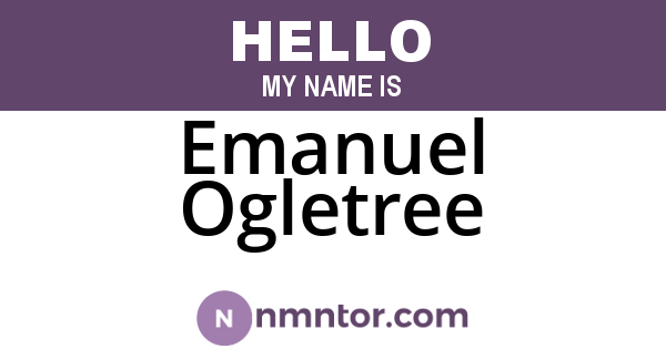 Emanuel Ogletree