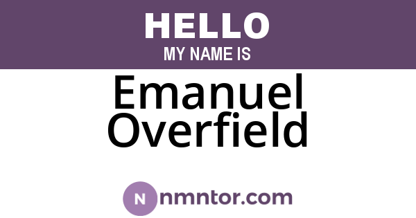 Emanuel Overfield