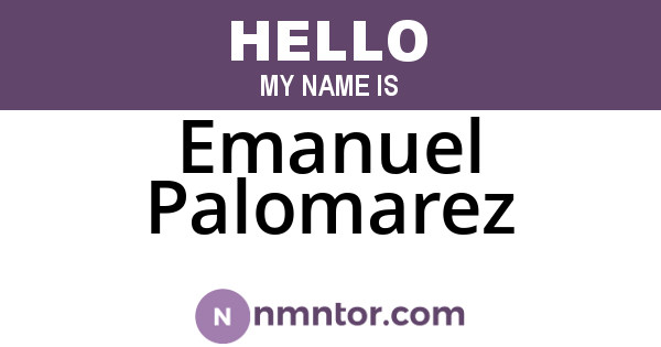 Emanuel Palomarez