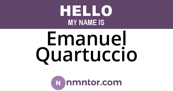 Emanuel Quartuccio