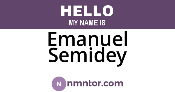 Emanuel Semidey