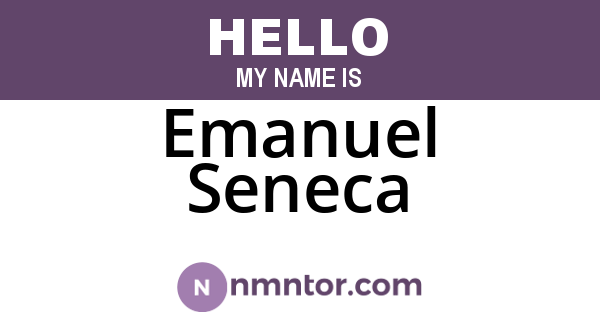 Emanuel Seneca