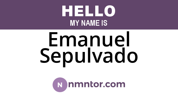 Emanuel Sepulvado