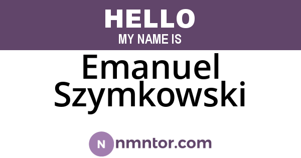 Emanuel Szymkowski