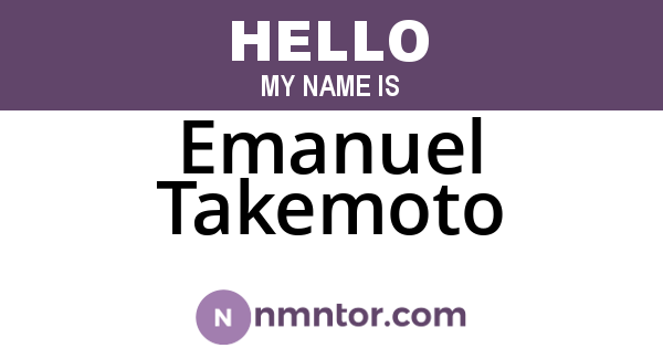 Emanuel Takemoto