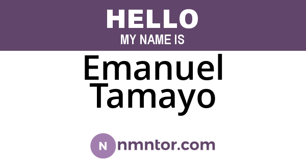Emanuel Tamayo