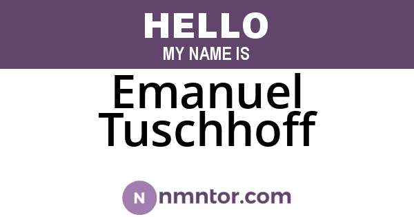 Emanuel Tuschhoff