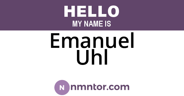Emanuel Uhl