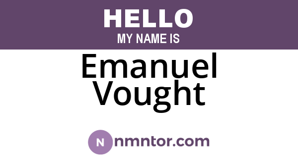 Emanuel Vought
