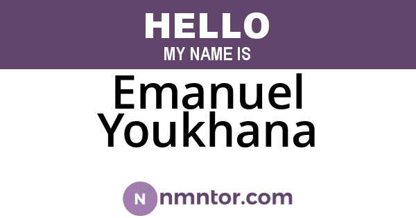 Emanuel Youkhana