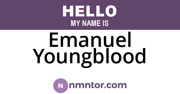 Emanuel Youngblood