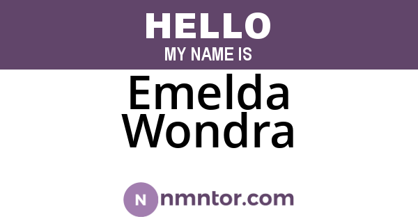 Emelda Wondra