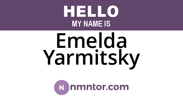 Emelda Yarmitsky