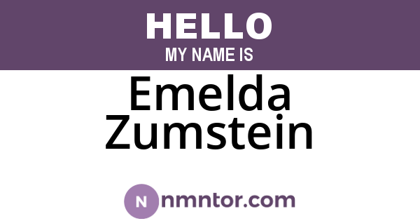Emelda Zumstein