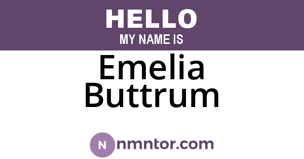 Emelia Buttrum