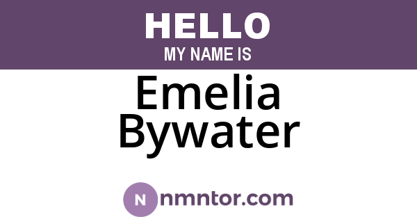 Emelia Bywater