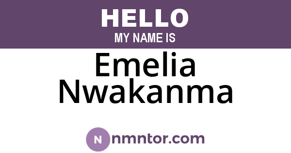 Emelia Nwakanma