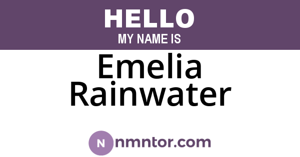Emelia Rainwater