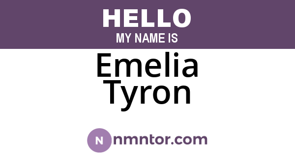 Emelia Tyron