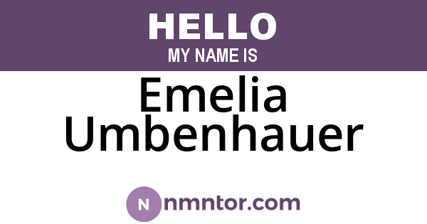Emelia Umbenhauer