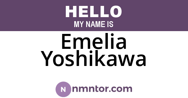 Emelia Yoshikawa