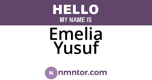 Emelia Yusuf