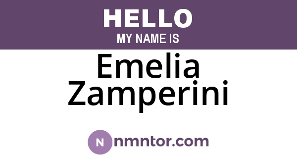 Emelia Zamperini