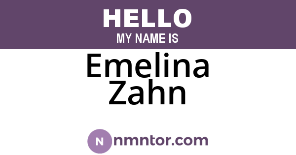 Emelina Zahn