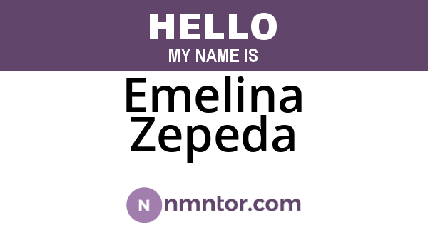 Emelina Zepeda