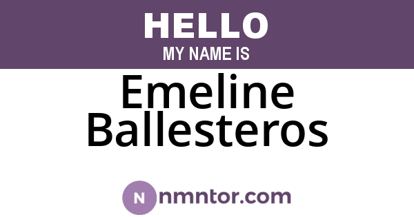 Emeline Ballesteros