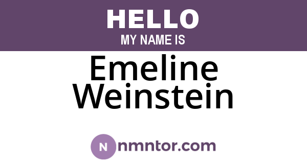 Emeline Weinstein