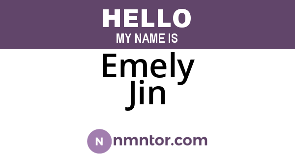 Emely Jin