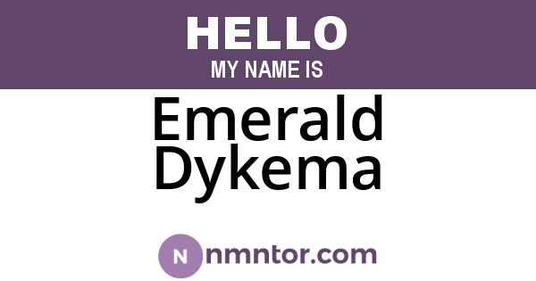 Emerald Dykema