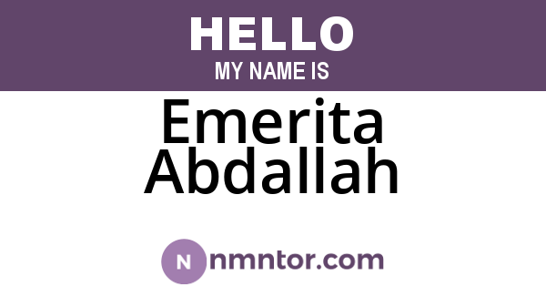 Emerita Abdallah
