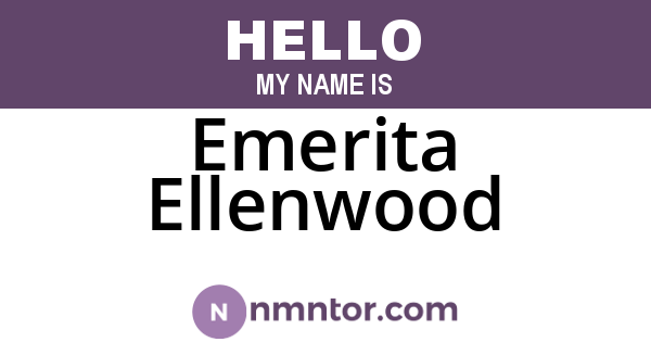 Emerita Ellenwood