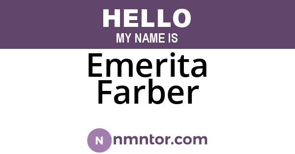 Emerita Farber