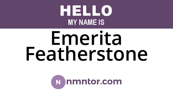 Emerita Featherstone