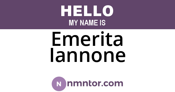 Emerita Iannone