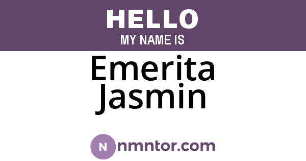 Emerita Jasmin