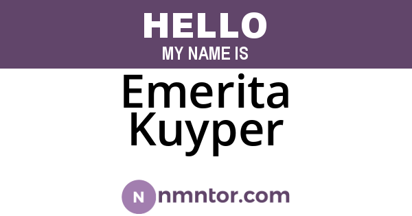 Emerita Kuyper